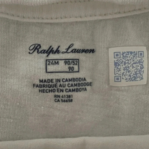 Ralph Lauren 24 Months Pride Jersey Cotton Tee - Picture 4 of 5